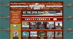 Desktop Screenshot of myskateboardinggames.com