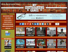 Tablet Screenshot of myskateboardinggames.com